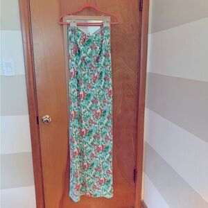 Lilly Pulitzer Bee In Your Bonnet Strapless Marlissa Maxi Dress Medium